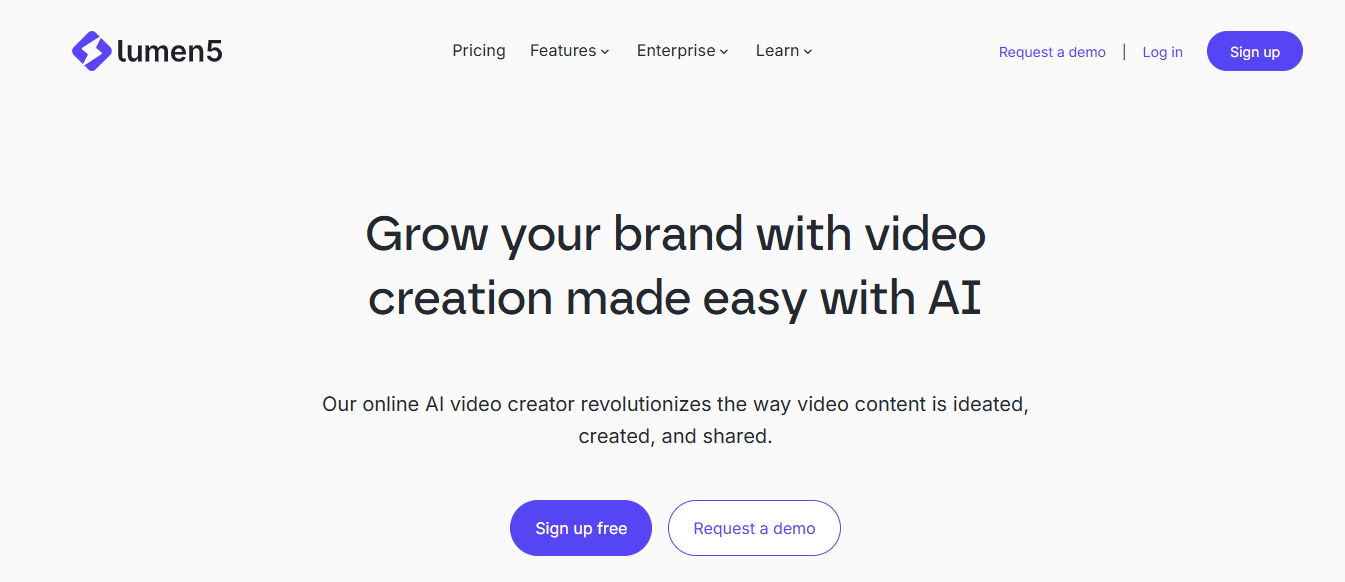 Lumen5 AI ad creator tool