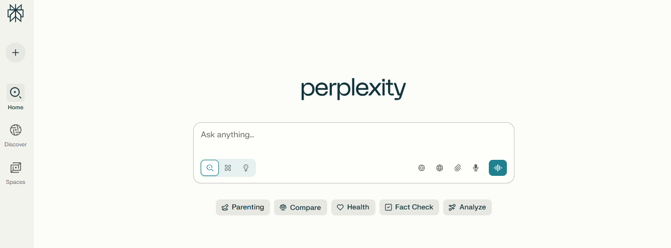 Perplexity AI tool for research